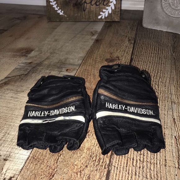 Harley Davidson fingerless gloves
